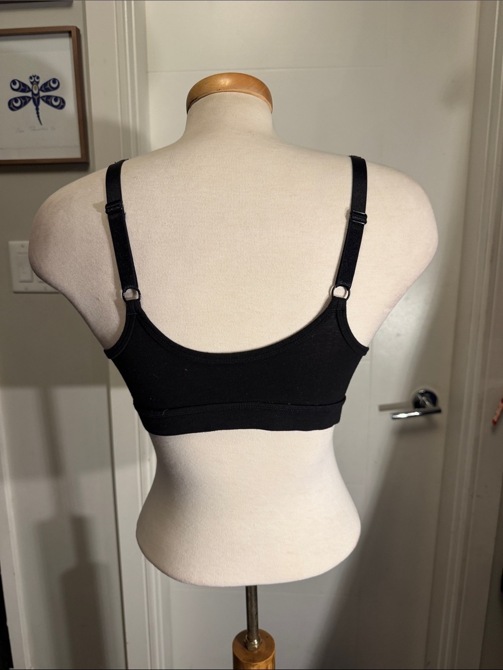 Calvin Klein Black Comfort V-Neck Bralette - Picture 6 of 8